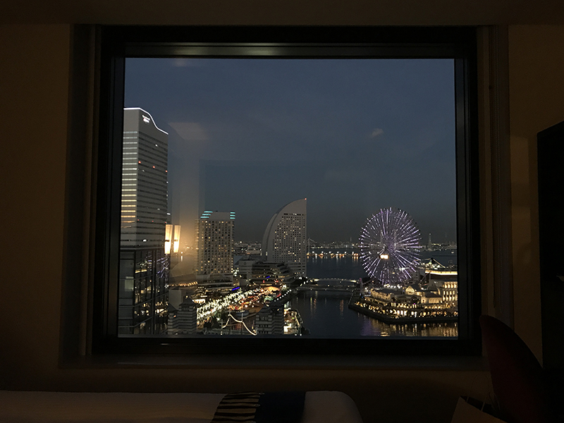 ニューオータニイン横浜プレミアム海側客室から見える景色