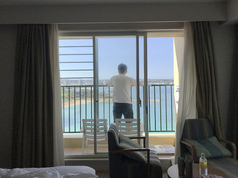 ベッセルホテルカンパーナ沖縄プレミアオーシャンビューツインからの景色